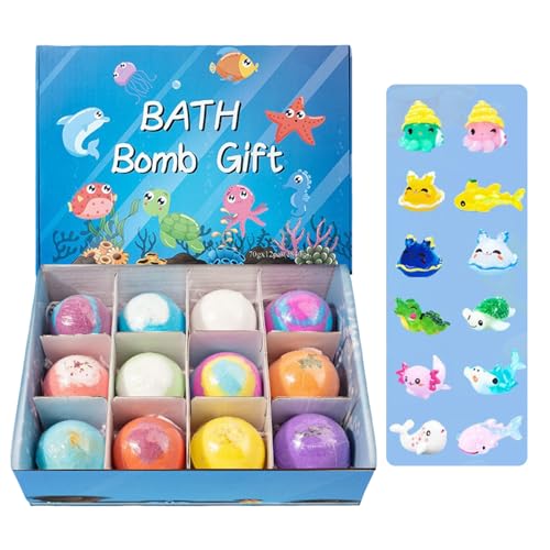 Bombas de baño para niños que evitan la irritación de la piel sensible con juguetes sorpresa