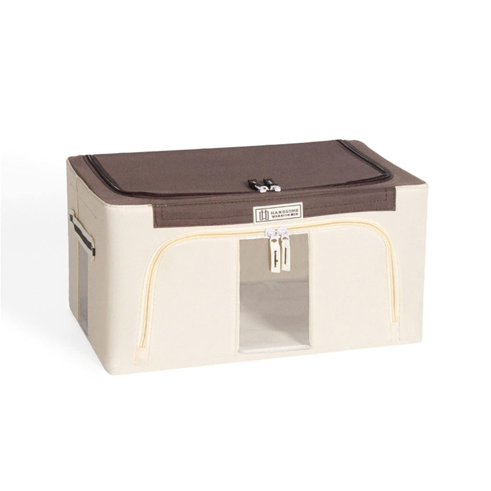 DaFei Foldable Clothes Storage Bin Bag, 24L Closet Organizers and Storage, 2 Sides Openable Frame St