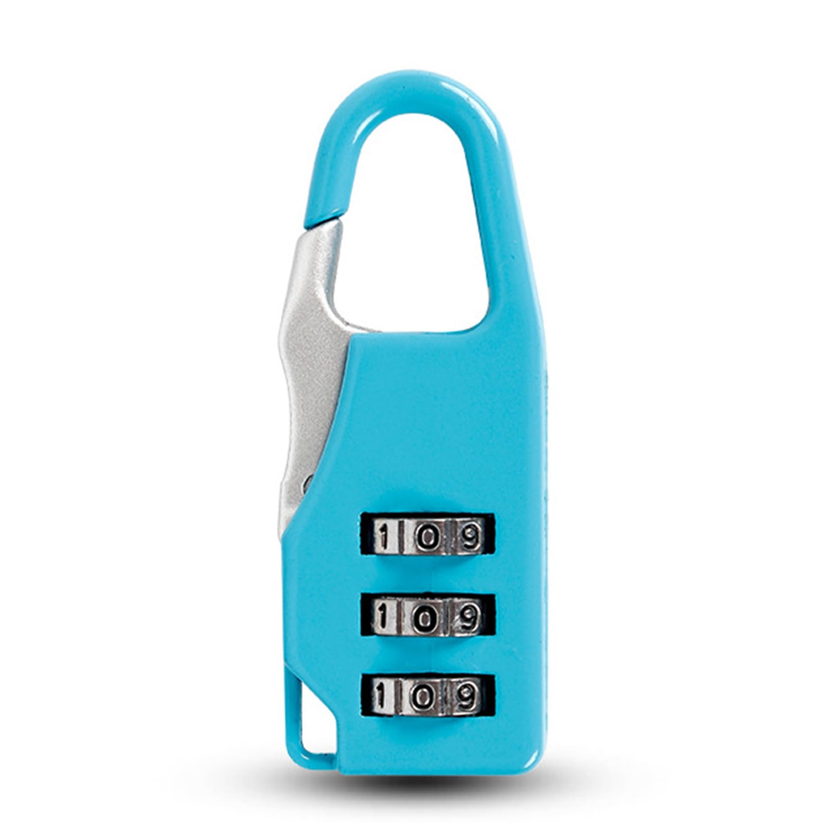 LUJIYY Small Padlock,3 Digit Code Number Password Lock Combination Padlock Safety Travel Resettable Security Lock for Suitcases and Bag