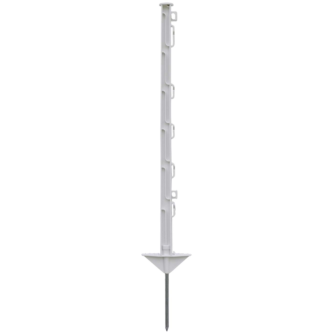 VOSS.farming 20 pz. Pali in plastica, recinzioni elettriche, Lunghezza 74 cm, Colore Bianco