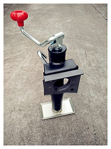 Soporte de remolque anticorrosión y trailer jack de viento superior de 2000 lbs 6
