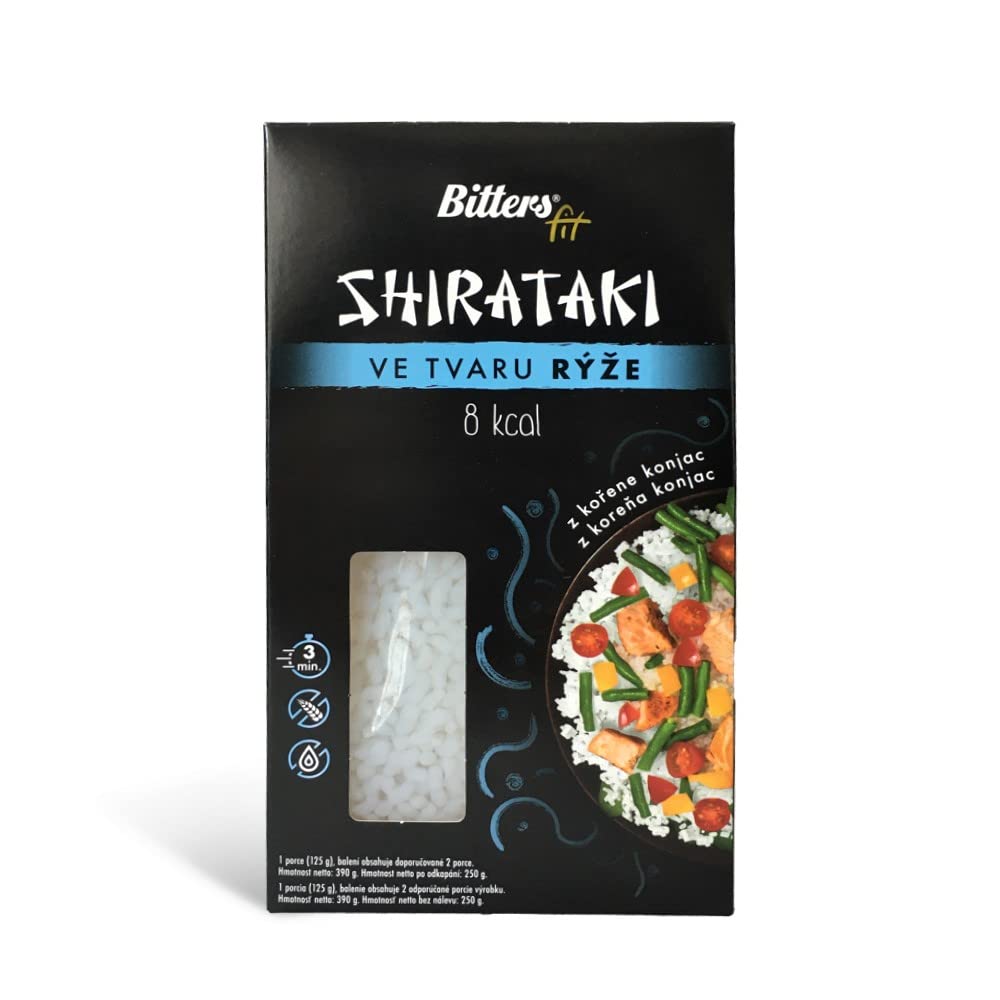 Bitters Shirataki Konjac Pasta MIX 4xSpaghetti Slim, 4xBold, 4xRiso, 4xTagliatelle - 16x390g (senza liquido 16x250g)