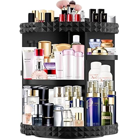 MISERWE 360° Rotating Large Capacity Makeup Organiser Cover
