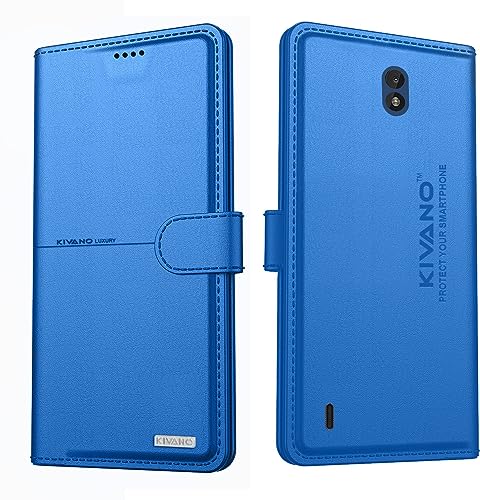 Image of KIVANO Compatible with Nokia C01 Plus Flip Cover | Leather Finish | Inside Pockets & Inbuilt Stand | Shockproof Wallet Style Magnetic Closure Back Cover Case