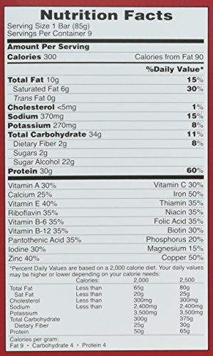 Met-Rx Protein Plus Bar, Great As Healthy Meal Replacement, Snack, And Help Support Energy, Gluten Free, Peanut Butter Cup, With Vitamin A, Vitamin C, And Zinc To Support Immune Health, 85 G, 9 Count #TOP7