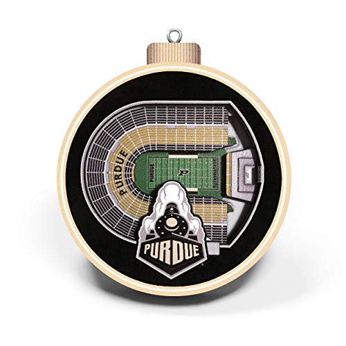 NCAA Purdue Boilermakers - Ross-Ade 3D Stadium View Ornament, Team Colors, Large