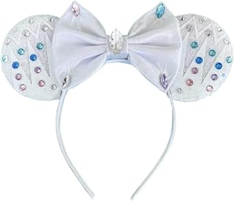 CLGIFT Frozen 2 Headband, Olaf Minnie Ears, HANDMADE Flexible Headband for Kids and Adult, Perfect for Disney Theme Party, Disneyland Trips, Family Photos