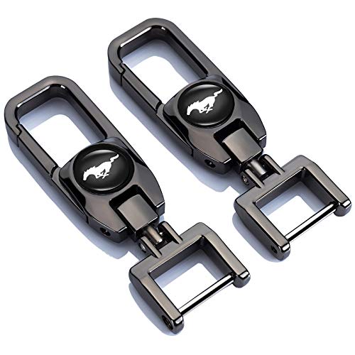 Goshion 2 Pack Car Logo Key Chain Key Ring For Mustang Business Gift Birthday Present for Men and Woman Pack of