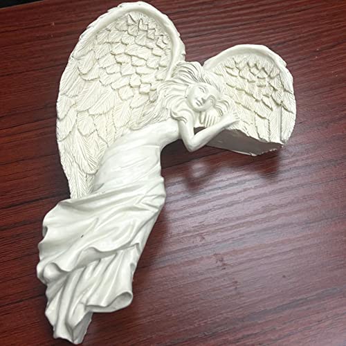 Estatua de Ángel para Marco de Puerta en Resina Vintage miniatura 4