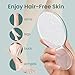 ESUOHYM Crystal Hair Eraser for Women and Men, Upgraded Hair Removal Stone, Reusable Painless Crystal Shaver Body Epilator Depilator for Arms Legs Chest Back