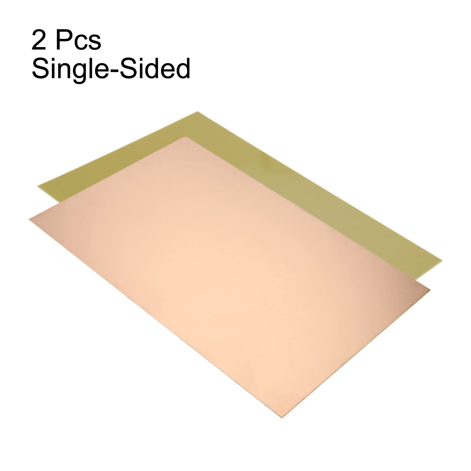 PATIKIL FR4 Laminato Rivestito in Rame a Lato Singolo PCB, 2 Pezzi 300 x 200 x 1,2mm Circuito Prototipo Universale Placcato in Rame