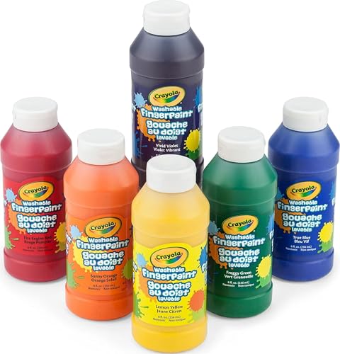 Crayola Washable Finger Paints (6ct), Teacher...