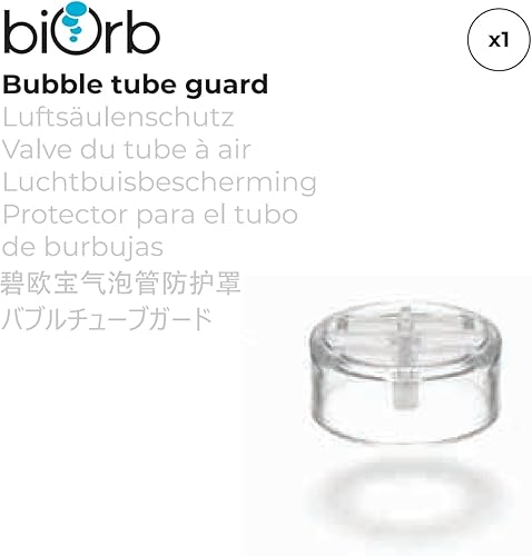 Miniatura 3 de biOrb Protector de tubo de burbujas, acuarios de cubierta acrílica, mantiene objetos, peces, caracoles, camarones fuera del filtro