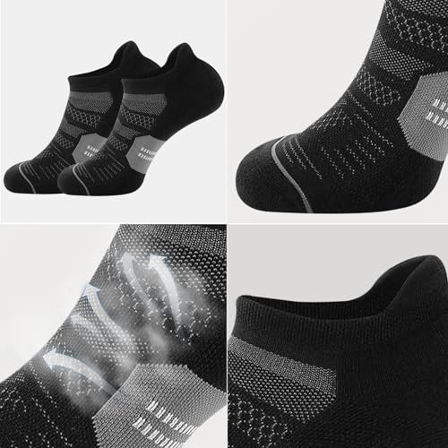 12 Pairs Mens Ankle Athletic Running Socks Breathable Low Cut Sports Casual Socks for Men3