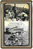 historische reklameschilder  Unbekannt Blechschild 20x30 cm Kreidler Florett GT Motorrad Moped historisch Reklame Werbung Metall Schild