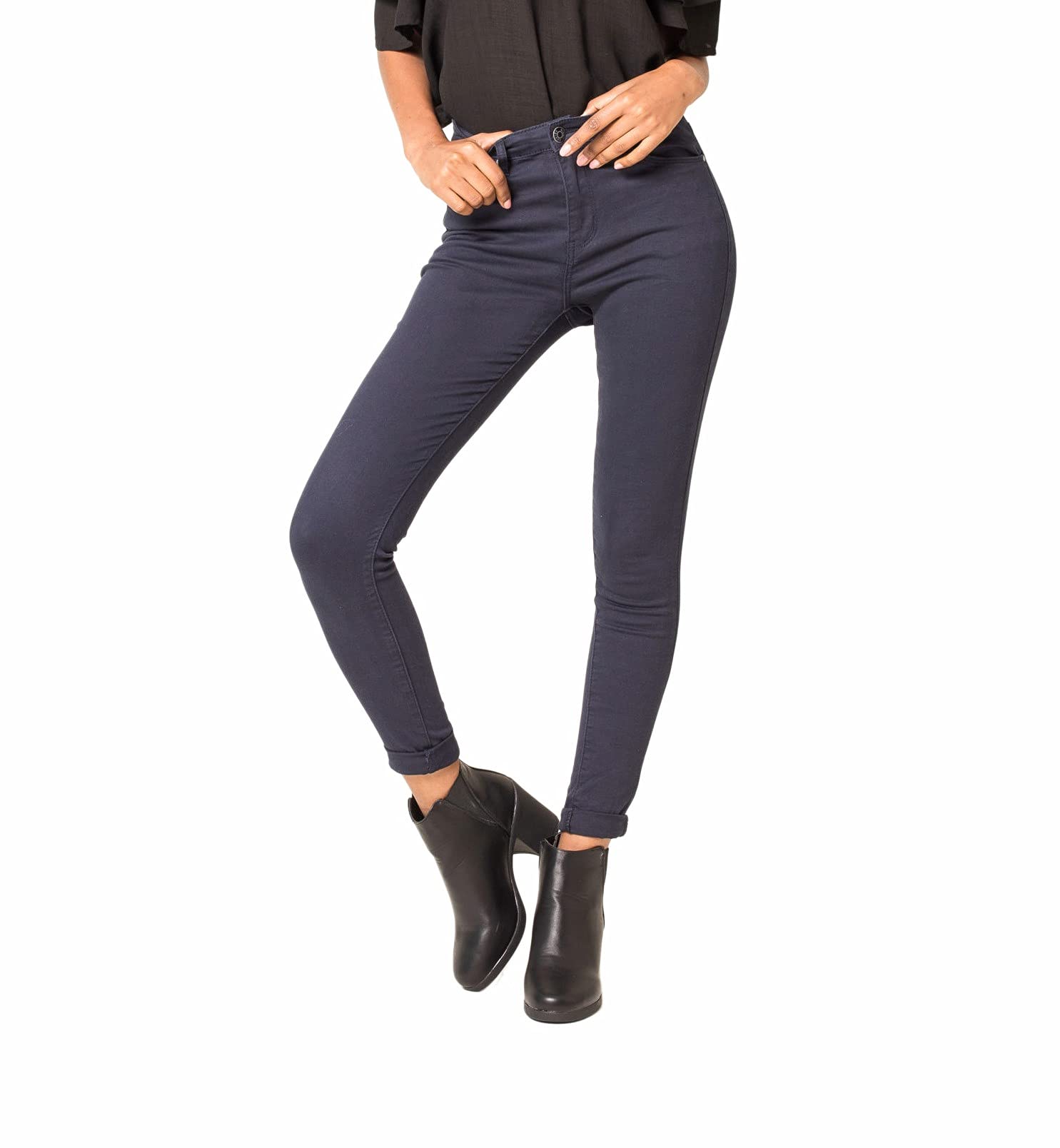 Nina Carter P109 Jeans da donna skinny Fit, a vita alta, slim