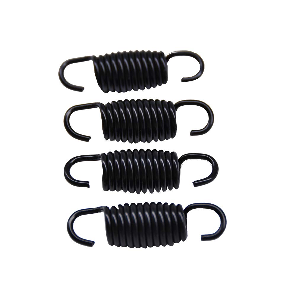 Yoogu (8 Stück) 4,8 cm Gesamtlänge 3,5 cm Spulenkörperlängen, Möbelmechanismus, Spannfedern, Ersatz für Liege, Sofa, Bett, Schwarz (12 Drehungen)