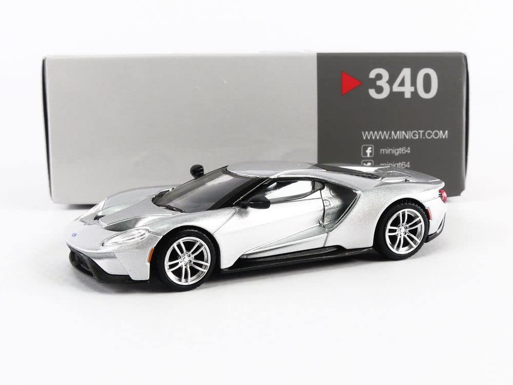 Amazon | MINI GT 1/64 フォード GT インゴットシルバー 左ハンドル