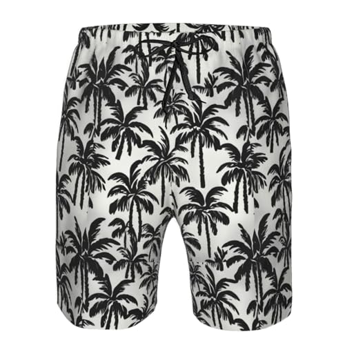 Palm Tree Print Stylish Beach Shorts Swim Trunks Lightweight Breathable Summer Outdoor Activities4