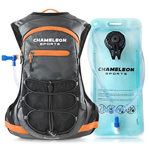 Chameleon Sports Hydration Backpack | Designer Camel Water Pack for Running Biking Cycling and Hiking | 2L Water Bladder Included