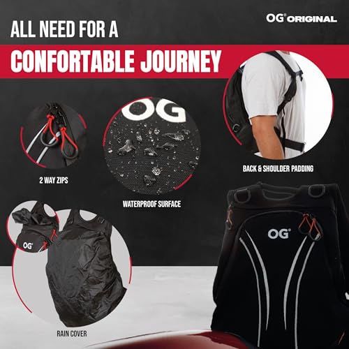 image for OG Original Roadrunner Motorcycle Backpack Waterproof Black Light Weig
