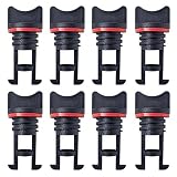 Huamengyuan Accessoires 8 Pièces Bouchon de Bec de cale de Canoë Kayak Canoes de Vidange 3/4 Pouce 19mm Eau Bateaux Bouchons de vidange pour Les Kayaks, Les Bateaux