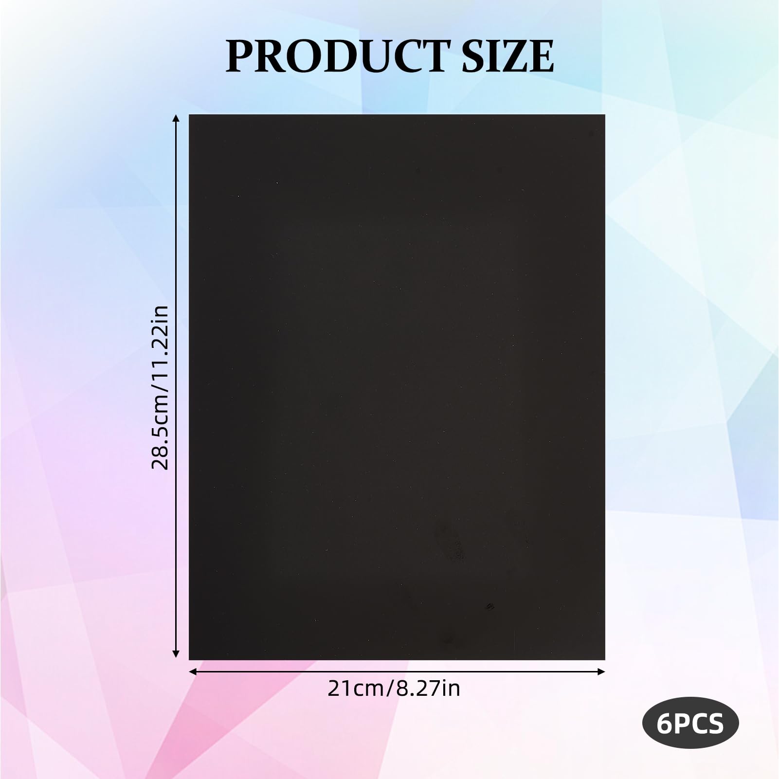 NICENEEDED 6 PCS Laser Engraving Marking Paper, 21 X 28CM Engraving Color Paper, Double Sided Laser Dimming Paper, DlY Laser Engraver Machine Tools for Ceramics Glass Cutting and Engraving