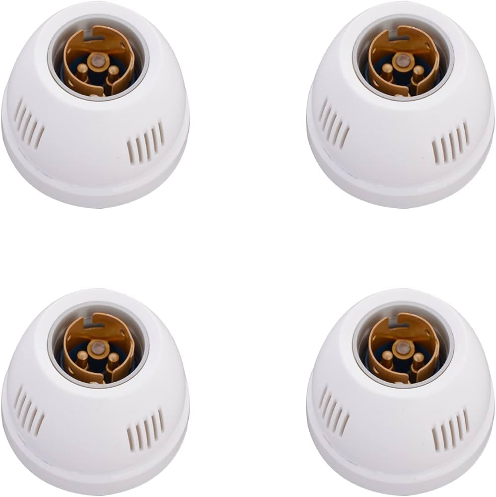 SEER 6A Batten Lamp Holder fancy type 240V (White, Pack of 4)-image-2