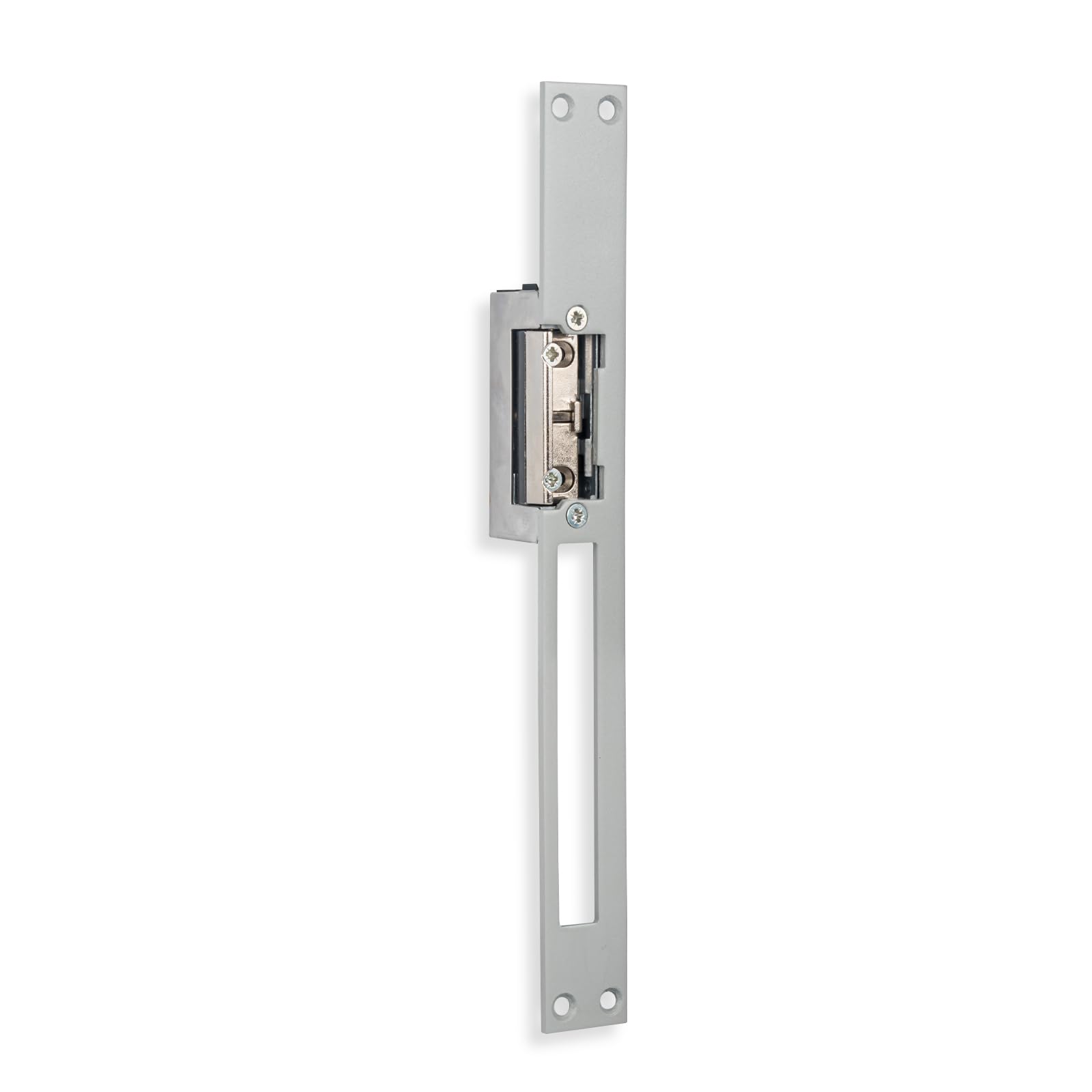 SCS Sentinel - Gâche Électrique Réversible LockElek 301 - Têtière Longue 250mm en Acier - Déclenchement Permanent - Rouleau Réglable - Fabrication Européenne