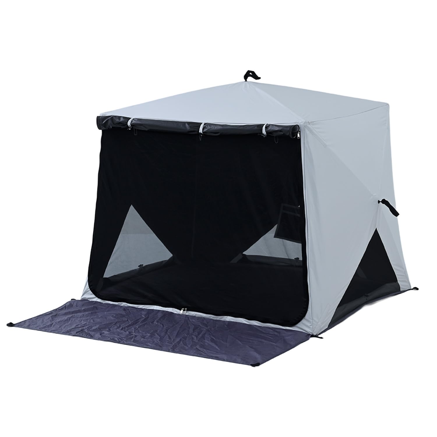 山善 ポップアップテント エクルベージュ ブラックコーティング ワイドキューブ Amazon.co.jp: [キャンパーズコレクション 山善] 傘みたいに広げるだけ