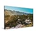 Produktbild CALVENDO Premium Textil-Leinwand 90 cm x 60 cm quer, Ortschaft im Norden Gran Canarias | Wandbild, Bild auf Keilrahmen, Fertigbild auf echter Leinwand. und beschützt vom Gebirge Orte Orte