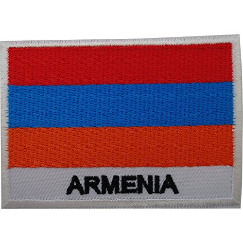 Aufnäher mit Armenien-Flagge, zum Aufbügeln auf Jacke, Tasche, bestickt, bestickt