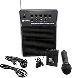 Amplivox SW212 Mity-Vox Wireless AC/DC Rechargeable Portable Public Address PA System With Wireless