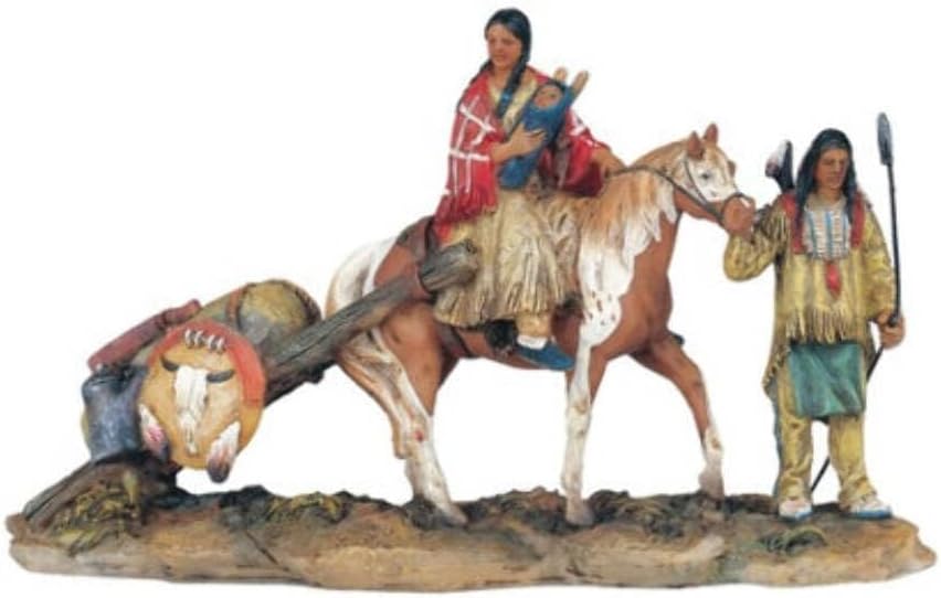 StealStreet SS-G-11392 Native American Family Collectible Indian Figurine Sculpture Statue