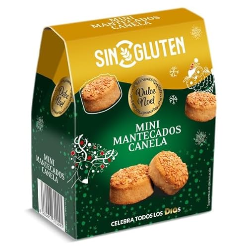 Dulce Noel Dia Mantecados de Canela sin Gluten, 180g