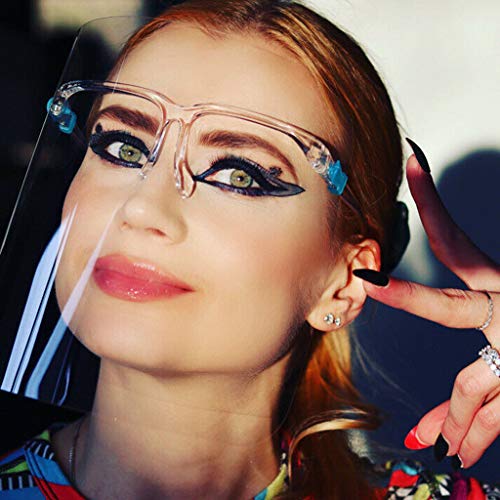 Baoblaze Os óculos De Proteção Laváveis ​​do Protetor De Rosto Viseira Facial Transparente