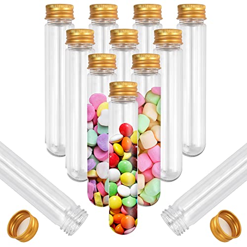 20 Tubes à Essai En Plastique Avec Bouchons Liège - 16x150mm - Pour Loisirs Créatifs, Labo