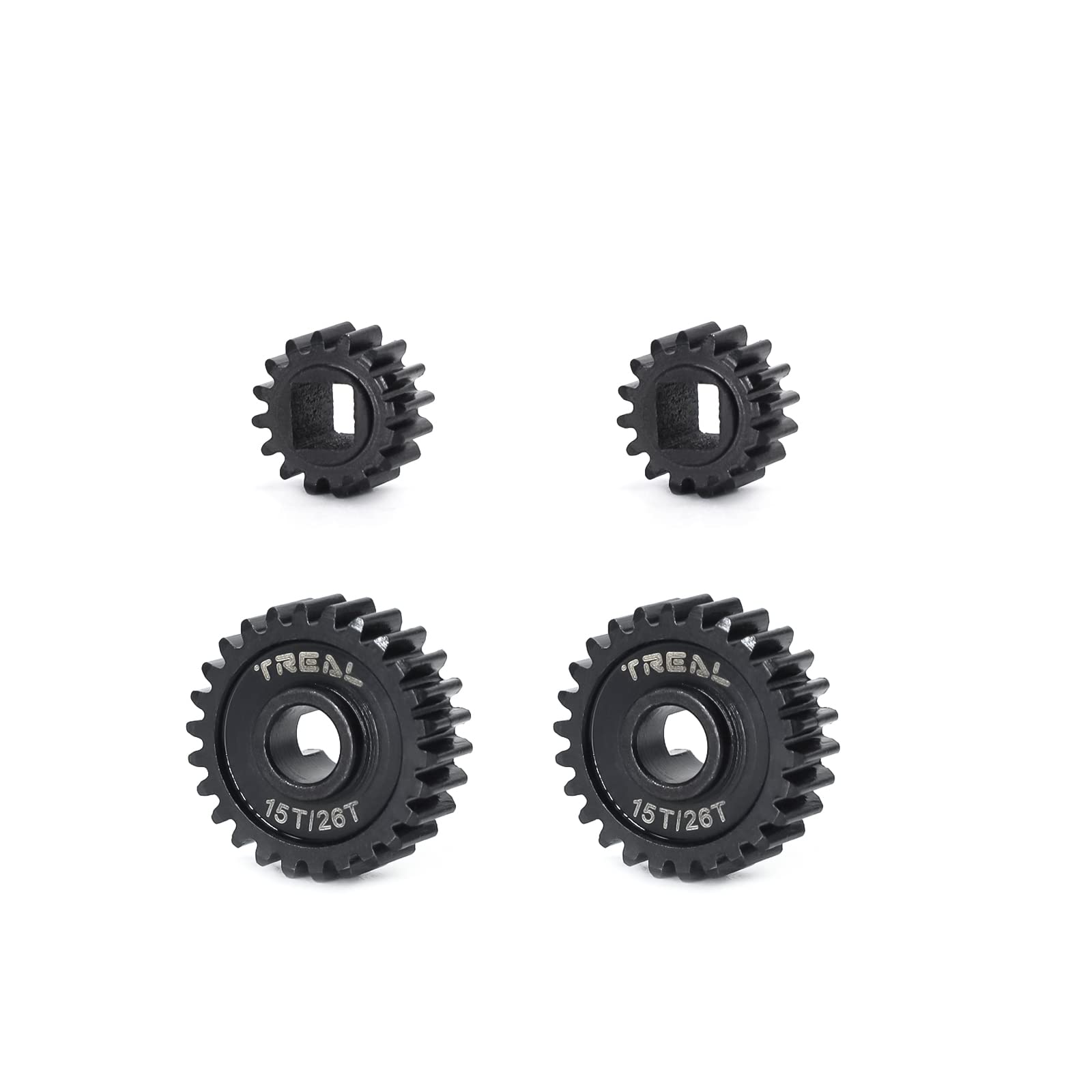 TREAL UTB18 Capra Overdrive Portal Gears Harden Steel Gears Compatible with 1/18 UTB18 (15T/26T)