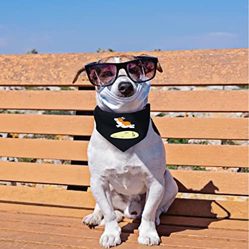 HACRAHO Blanko Hundebandana, 4 Stück, schwarzes Haustier-Bandana-Halsband mit schnell lösbarer Schnalle für kleine, mittelgroße Hunde und Katzen, Schwarz M