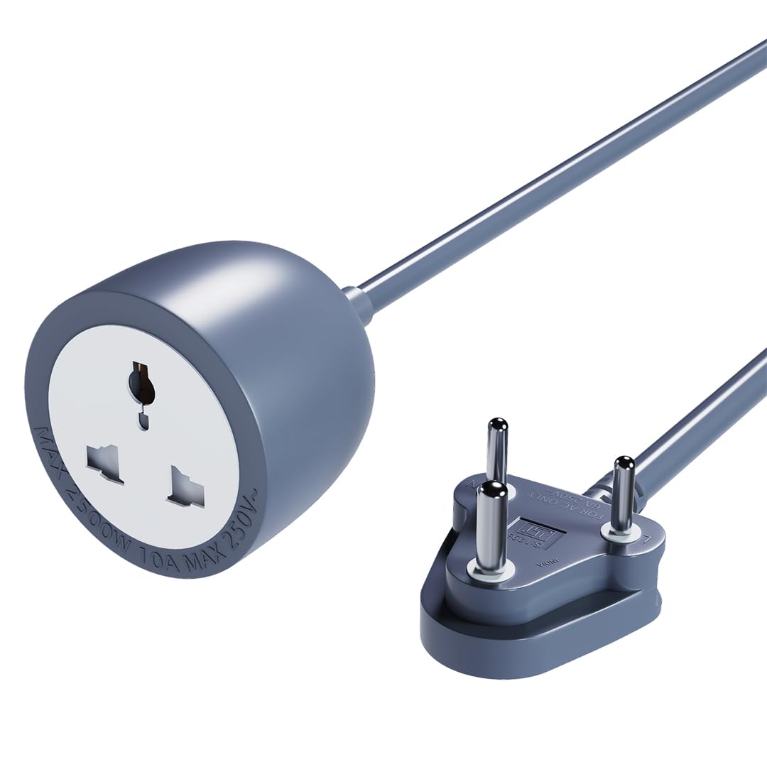 LAPCARE Coord 5-Meter Outlet Extension Cord, 2500W High Power Output, Fire-Resistant with Child Safety Shutter, Durable Build, 3-Pin Plug, Multiple Protections – Ideal for Home & Office (LSP-215)-image-13