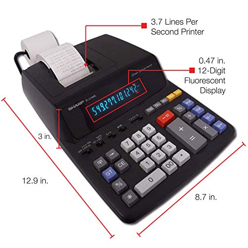 Sharp EL2196BL Standard Function Calculator thumb #2