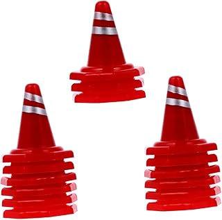 Toyvian 30 Pçs Caixa De Areia Barricadas Mini Brinquedo Barricada De Tráfego Em Miniatura DIY Sinais De Trânsito Brinquedos Para Crianças Meninos Sinal De Trânsito Em Miniatura DIY