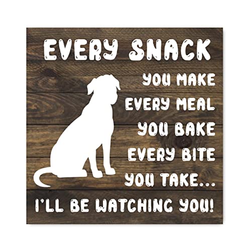 Panneau mural en bois 30,5x30,5 cm Every Snack You Make cadre suspendu décoration maison