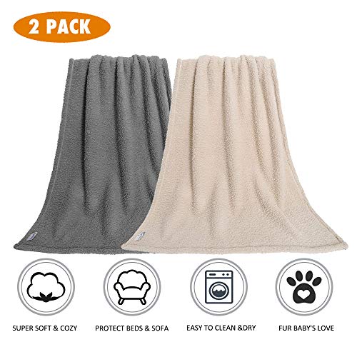 Premium Fluffy Fleece Dog Blanket, Soft and Warm Pet Throw for Dogs