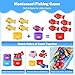 2-in-1 Montessori Toys for 1 Year Old – Toddler Fishing Game with Stacking Cups & Pull-Back Cars, Soft Sensory Learning Toys for 12-18 Months, Educational Sorting & Counting Baby Toy Birthday Gifts