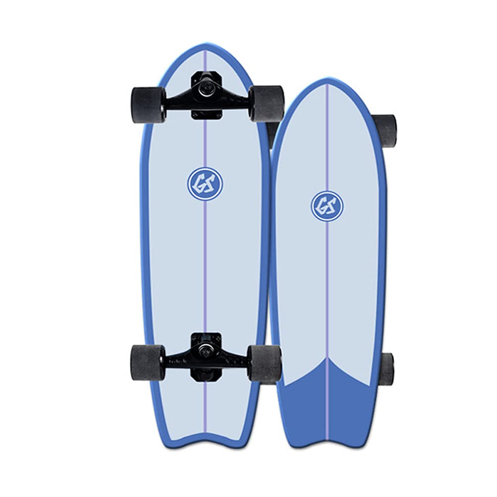 VOMI Waveboard Standard Skateboards Cruiser, Longboard Double Kick Skate Board with 7 Layer Maple Deck, Professionals Brush Street Skateboard for Kids/Boys/Girls/Youth/Adults, Tools