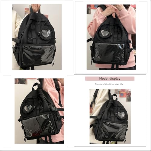 Image of Tinytot 30 Litre Japanese Korean Style School Bag Water-Resistant Laptop & Travel Backpack - Unisex Large 18 Inches Multipurpose Student Backpack for Boys & Girls, Men & Women