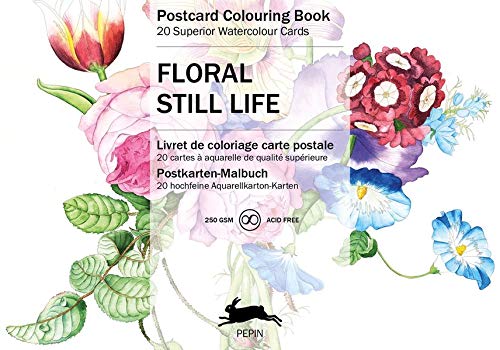 Floral Still Life: Postcard Colouring Book