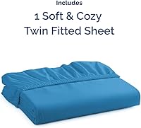 Vista 614 de King Fitted Bed Sheet - Bottom Single Fitted Sheet Only - Ultra-Soft Hotel Luxury Bedding w/ 8-16 Inch Deep Pockets - Breathable, Cooling & Wrinkle