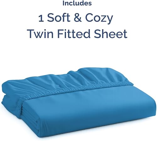 Miniatura 614 de King Fitted Bed Sheet - Bottom Single Fitted Sheet Only - Ultra-Soft Hotel Luxury Bedding w/ 8-16 Inch Deep Pockets - Breathable, Cooling & Wrinkle